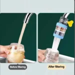 360 Degree Rotatable 4 pces 6 Layers Water Filter Tap - Image 4